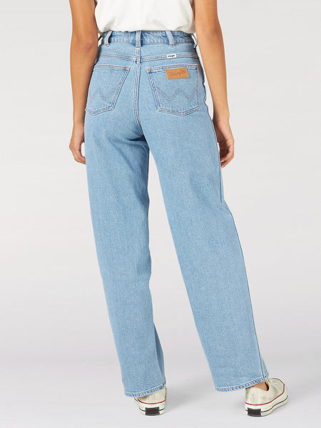 Buy Wrangler Women's Barrel Blue Heritage Jeans (Wide Leg)