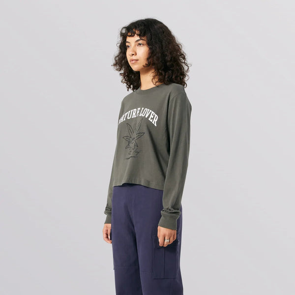 Huf Nature Lover Crop Long Sleeve T Shirt
