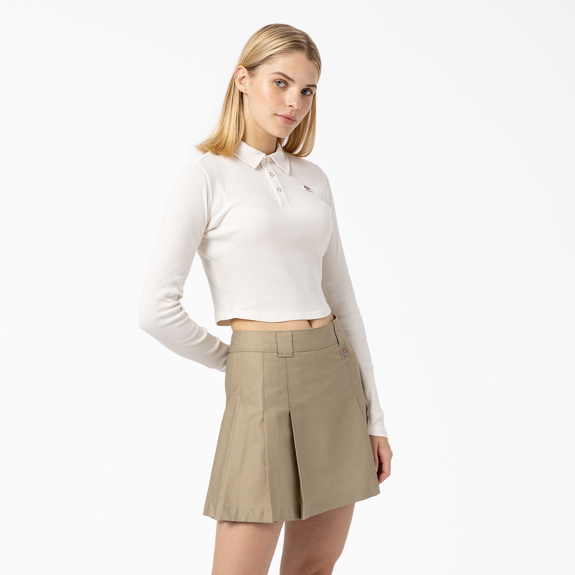 Dickies Tallasee Long Sleeve Cropped Polo