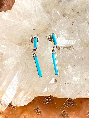 Zuni Turquoise Dash Earrings