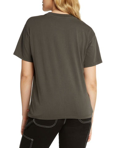 Dickies Girl Short Sleeve Boyfriend T-Shirt with Tricolor Logo