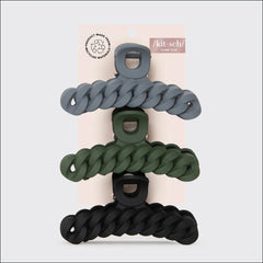 Recycled Plastic Chain Claw Clip 3pc Set