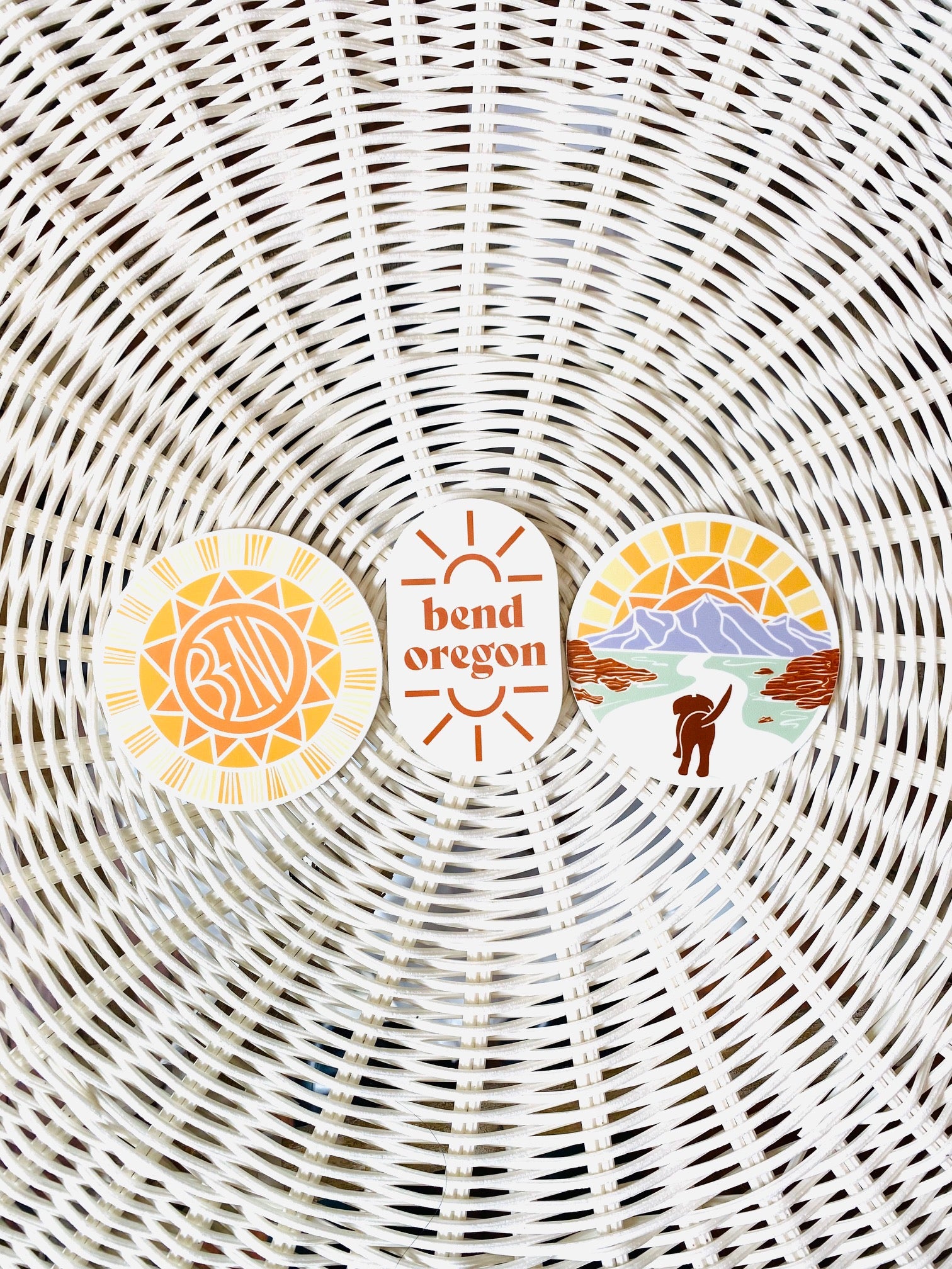 Bend Sun Sticker